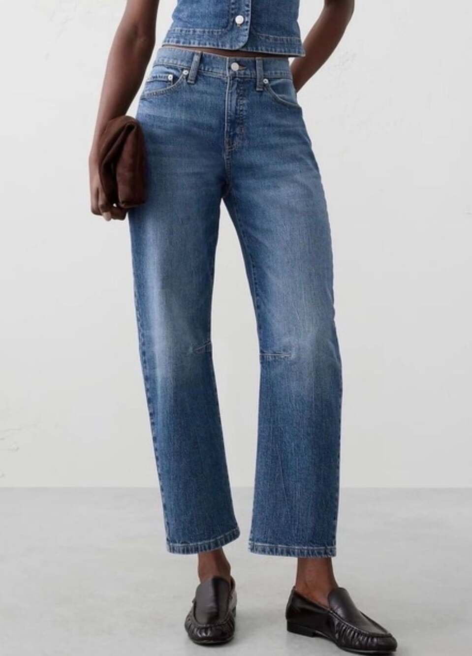 Banana Republic 2025 Barrel Mid-Rise Ankle Jeans 28 Inch US 6